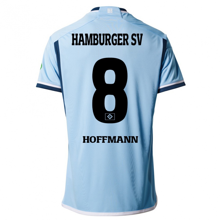 Hombre Fútbol Camiseta Nick Hoffmann #8 Azul 2ª Equipación 2023/24 México