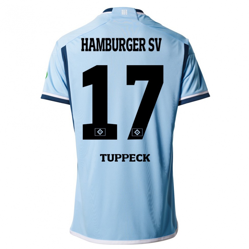 Hombre Fútbol Camiseta Niklas Tuppeck #17 Azul 2ª Equipación 2023/24 México