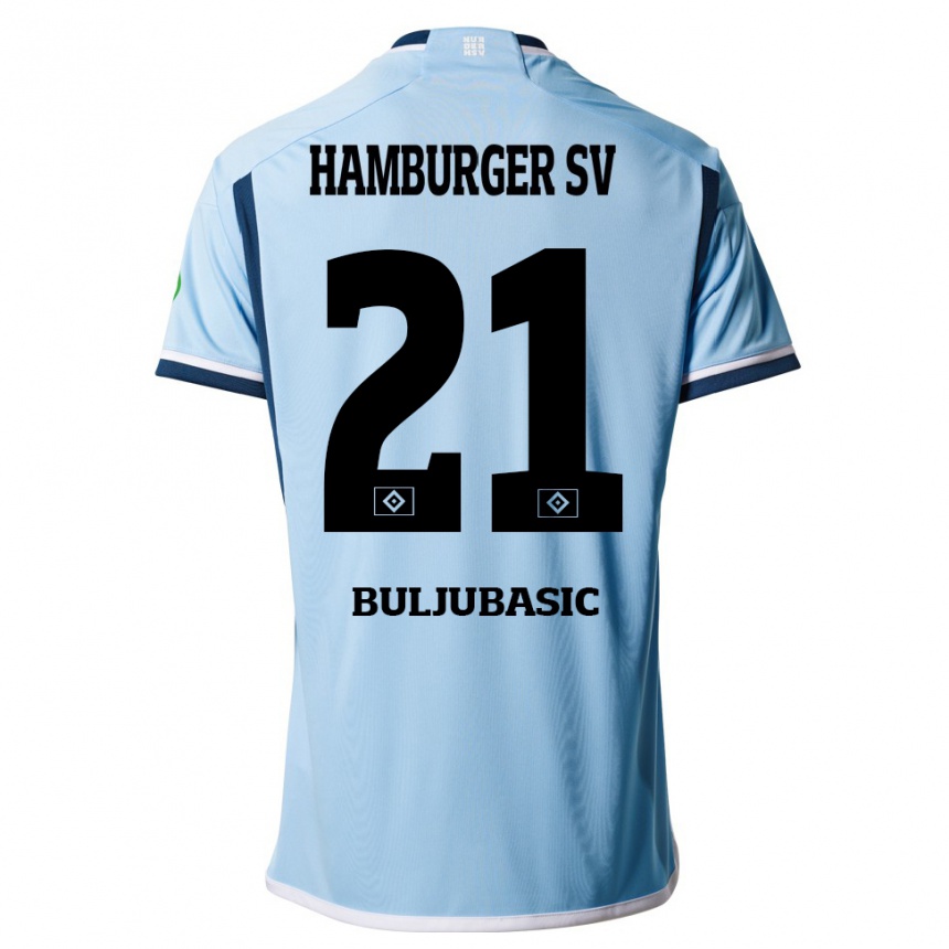 Hombre Fútbol Camiseta Amer Buljubasic #21 Azul 2ª Equipación 2023/24 México