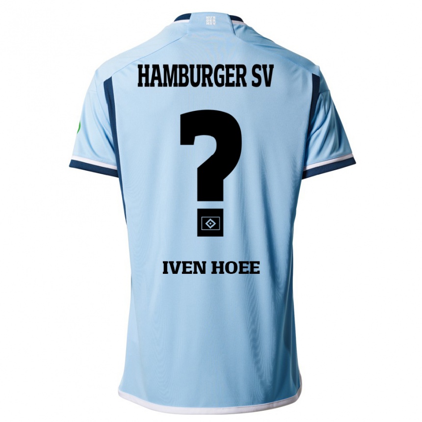 Hombre Fútbol Camiseta Lennart Iven Hoee #0 Azul 2ª Equipación 2023/24 México