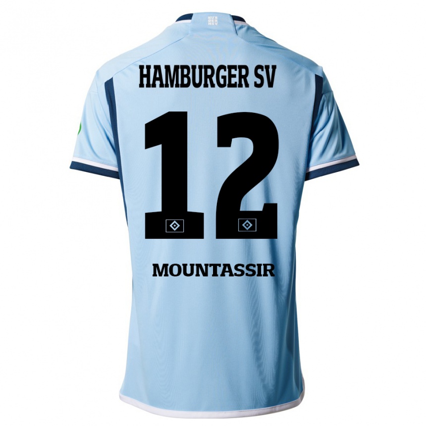 Hombre Fútbol Camiseta Youssef Mountassir #12 Azul 2ª Equipación 2023/24 México