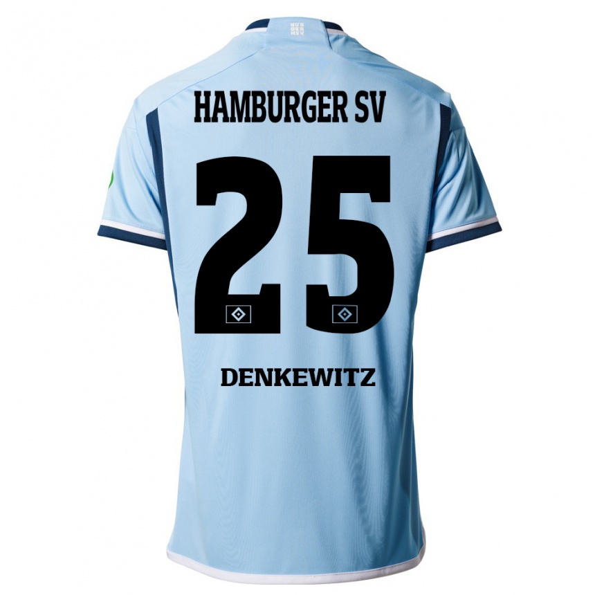 Hombre Fútbol Camiseta Nick Denkewitz #25 Azul 2ª Equipación 2023/24 México