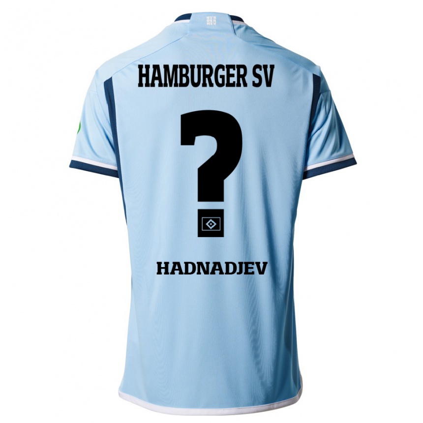 Hombre Fútbol Camiseta Marko Hadnadjev #0 Azul 2ª Equipación 2023/24 México