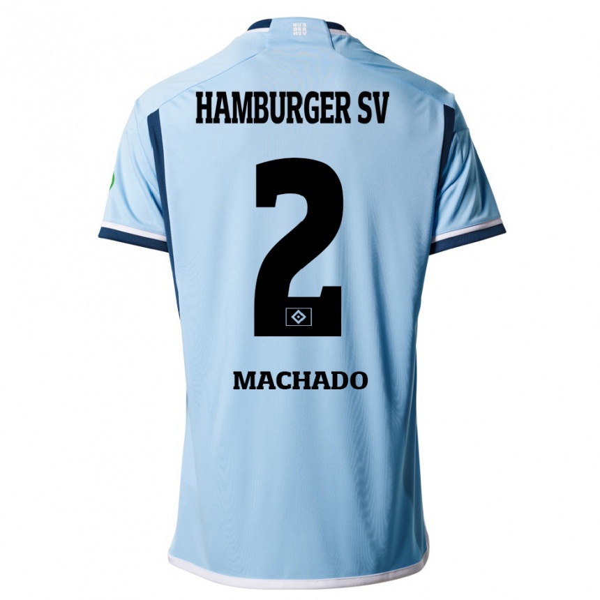 Hombre Fútbol Camiseta Kilian Hölscher Machado #2 Azul 2ª Equipación 2023/24 México
