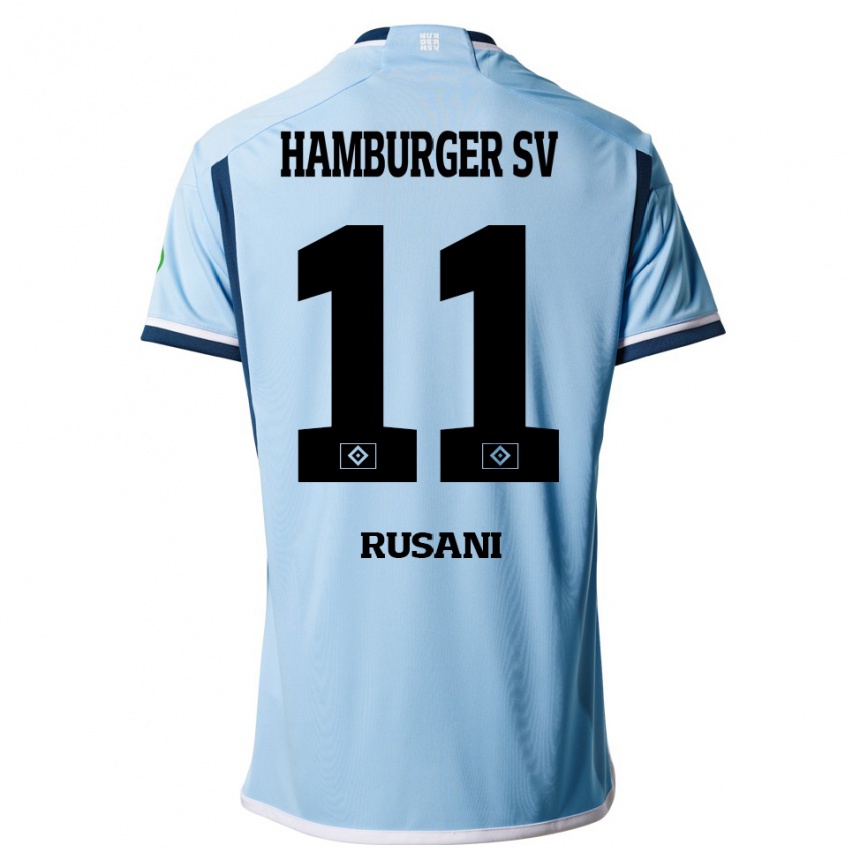 Hombre Fútbol Camiseta Yasin Rusani #11 Azul 2ª Equipación 2023/24 México