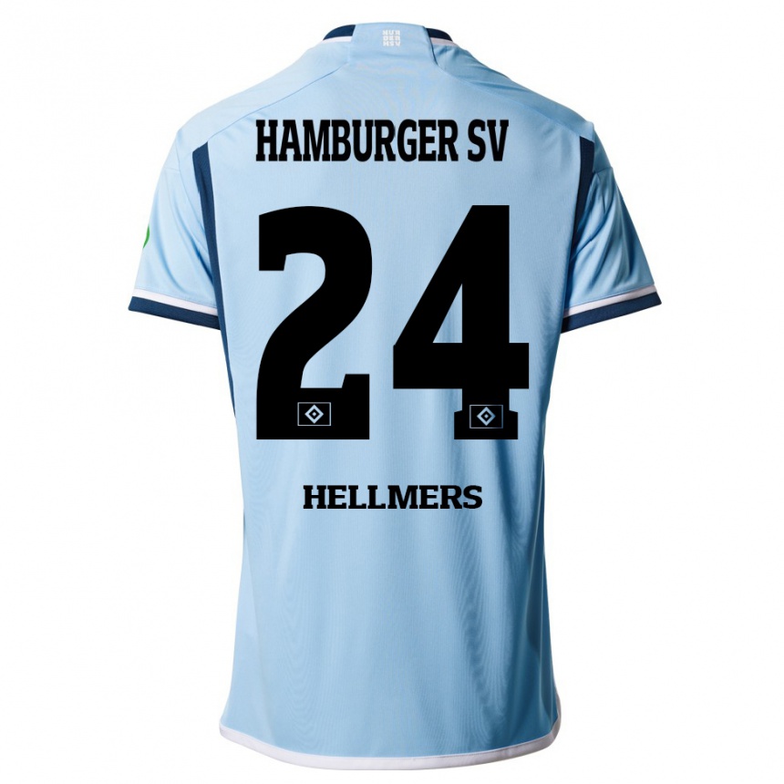 Hombre Fútbol Camiseta Maximilian Hellmers #24 Azul 2ª Equipación 2023/24 México