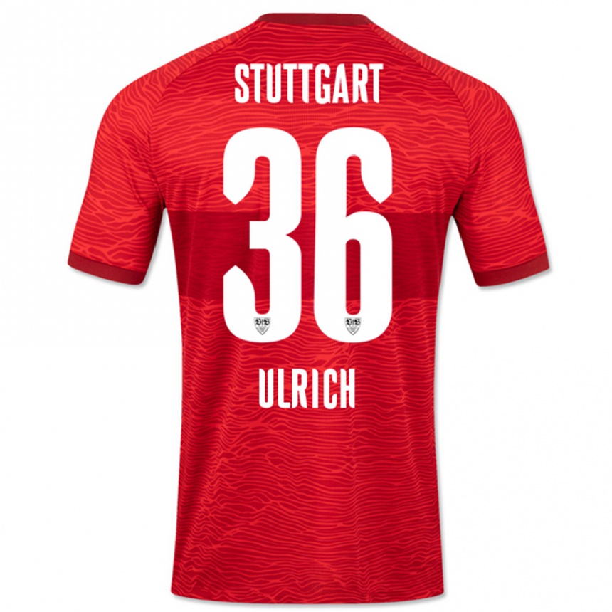 Hombre Fútbol Camiseta Laurin Ulrich #36 Rojo 2ª Equipación 2023/24 México