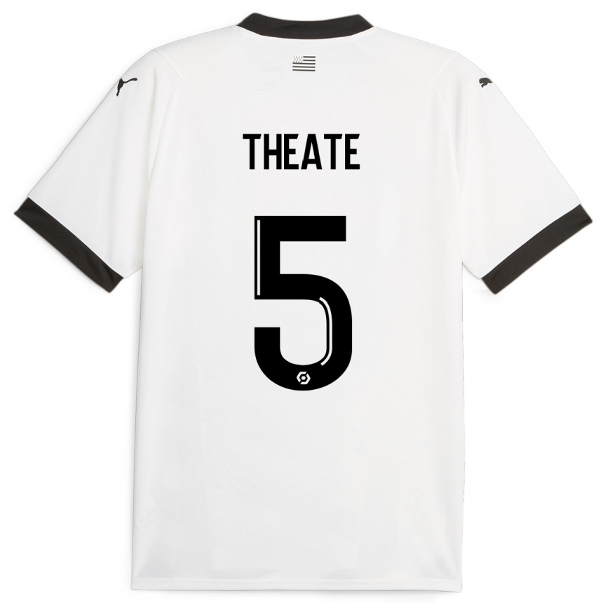 Hombre Fútbol Camiseta Arthur Theate #5 Blanco 2ª Equipación 2023/24 México