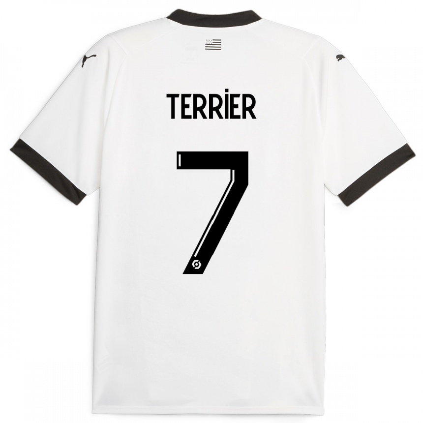 Hombre Fútbol Camiseta Martin Terrier #7 Blanco 2ª Equipación 2023/24 México