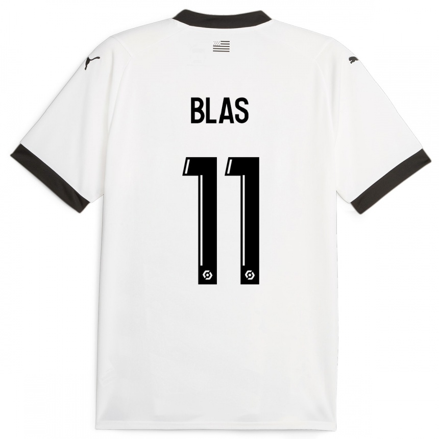Hombre Fútbol Camiseta Ludovic Blas #11 Blanco 2ª Equipación 2023/24 México