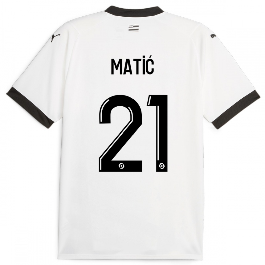 Hombre Fútbol Camiseta Nemanja Matic #21 Blanco 2ª Equipación 2023/24 México