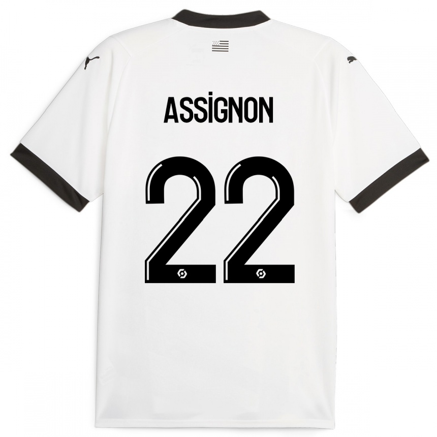 Hombre Fútbol Camiseta Lorenz Assignon #22 Blanco 2ª Equipación 2023/24 México