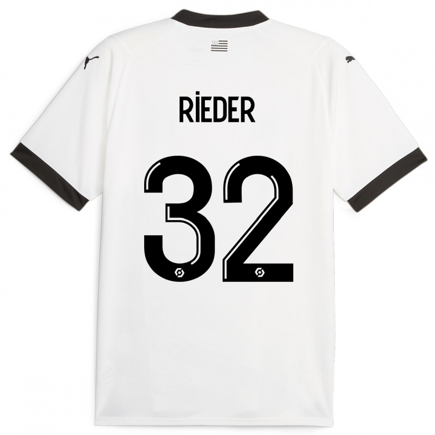 Hombre Fútbol Camiseta Fabian Rieder #32 Blanco 2ª Equipación 2023/24 México