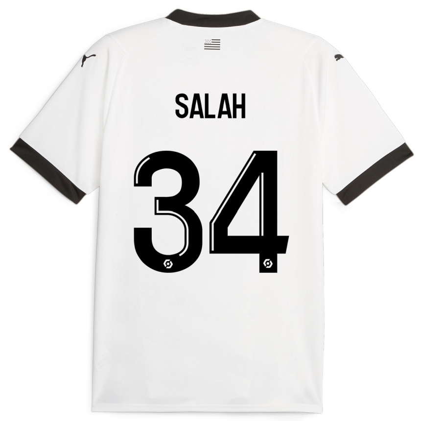 Hombre Fútbol Camiseta Ibrahim Salah #34 Blanco 2ª Equipación 2023/24 México