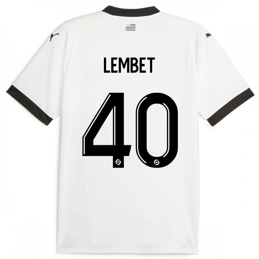 Hombre Fútbol Camiseta Geoffrey Lembet #40 Blanco 2ª Equipación 2023/24 México