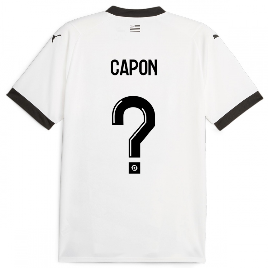 Hombre Fútbol Camiseta José Capon #0 Blanco 2ª Equipación 2023/24 México