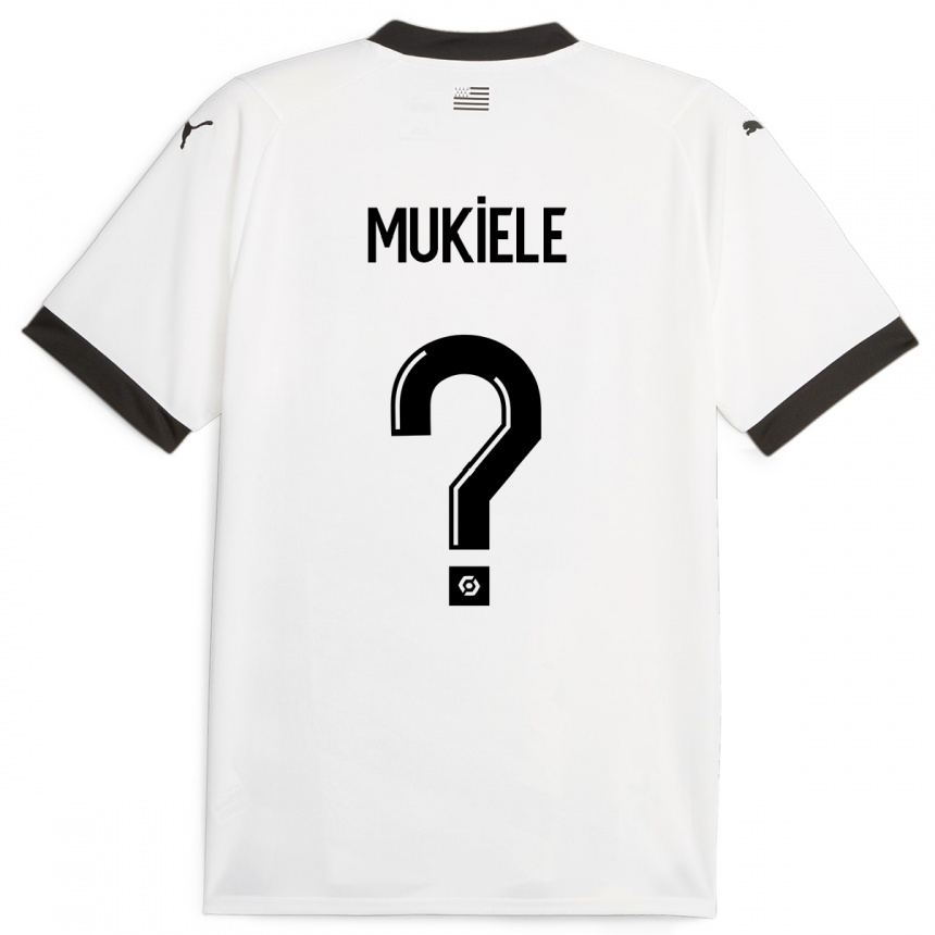 Hombre Fútbol Camiseta Nordan Mukiele #0 Blanco 2ª Equipación 2023/24 México