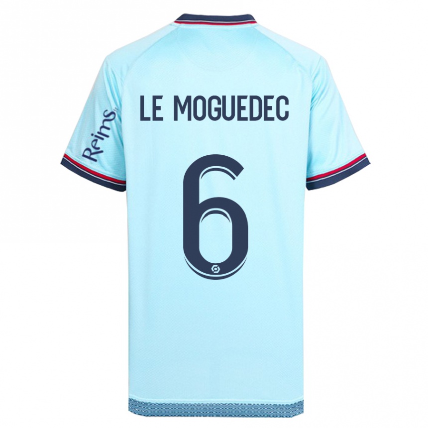 Hombre Fútbol Camiseta Anaële Le Moguédec #6 Cielo Azul 2ª Equipación 2023/24 México