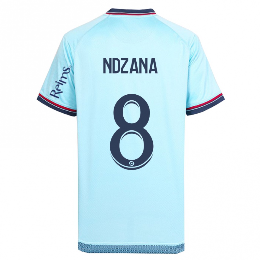 Hombre Fútbol Camiseta Colette Ndzana Fegue #8 Cielo Azul 2ª Equipación 2023/24 México