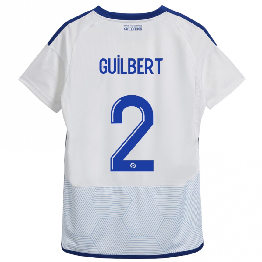 Hombre Fútbol Camiseta Frédéric Guilbert #2 Blanco 2ª Equipación 2023/24 México