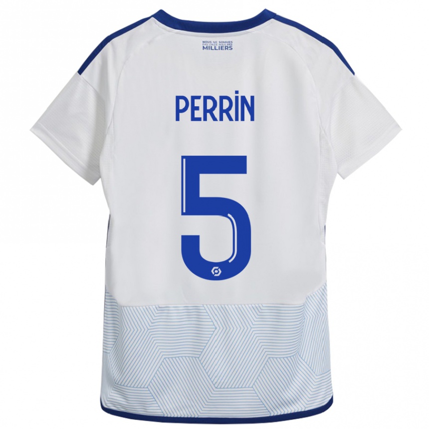 Hombre Fútbol Camiseta Lucas Perrin #5 Blanco 2ª Equipación 2023/24 México