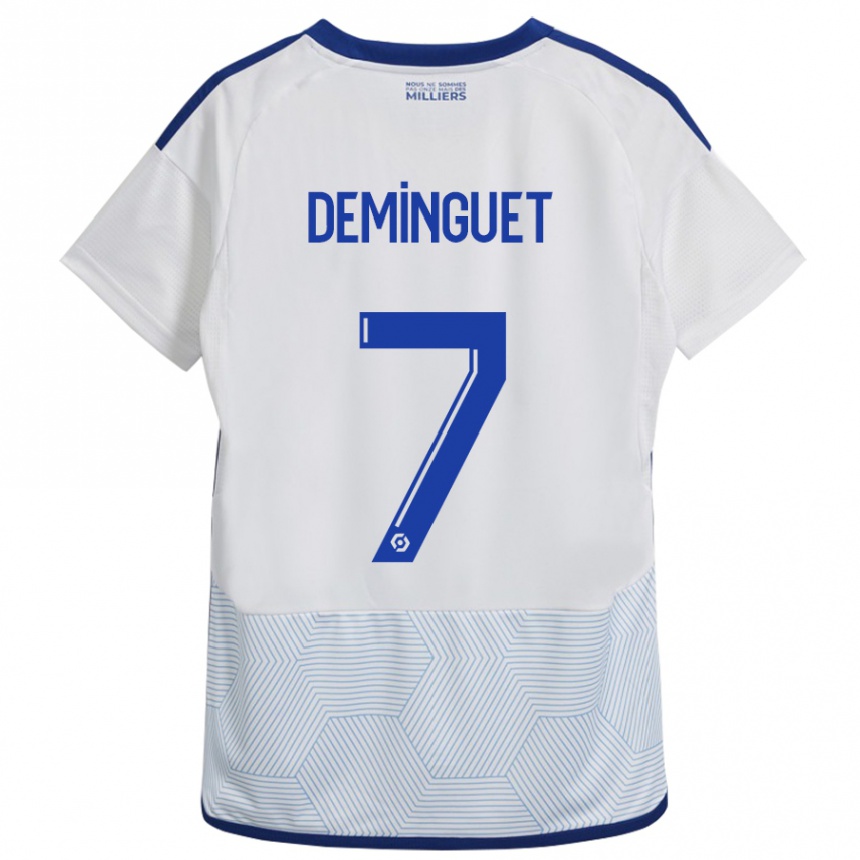 Hombre Fútbol Camiseta Jessy Deminguet #7 Blanco 2ª Equipación 2023/24 México