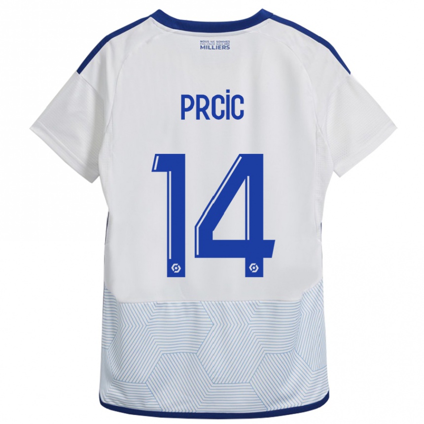 Hombre Fútbol Camiseta Sanjin Prcic #14 Blanco 2ª Equipación 2023/24 México