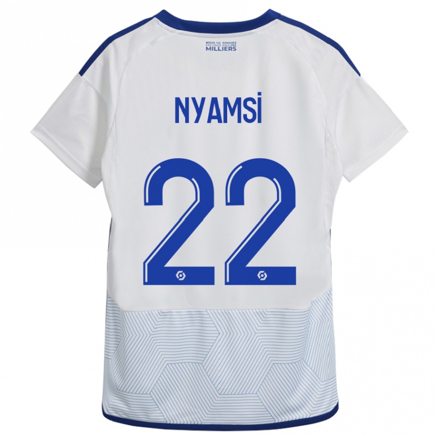 Hombre Fútbol Camiseta Gerzino Nyamsi #22 Blanco 2ª Equipación 2023/24 México