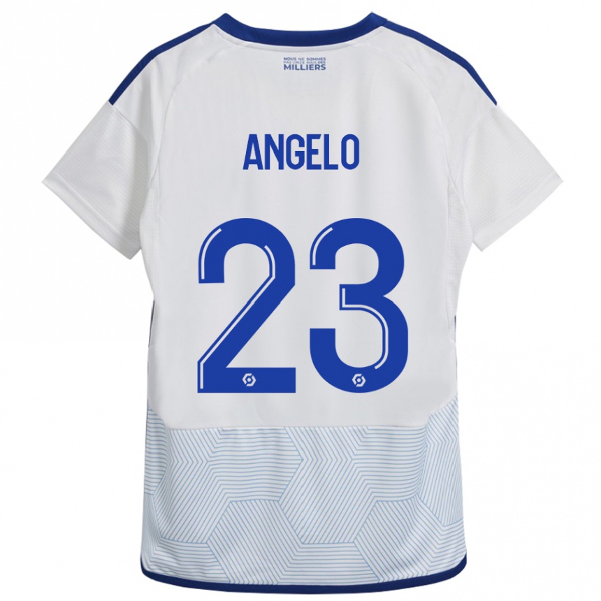 Hombre Fútbol Camiseta Ângelo #23 Blanco 2ª Equipación 2023/24 México