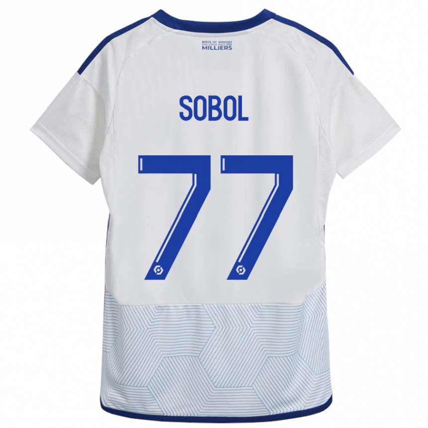 Hombre Fútbol Camiseta Eduard Sobol #77 Blanco 2ª Equipación 2023/24 México