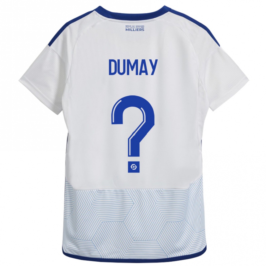 Hombre Fútbol Camiseta Yoann Dumay #0 Blanco 2ª Equipación 2023/24 México