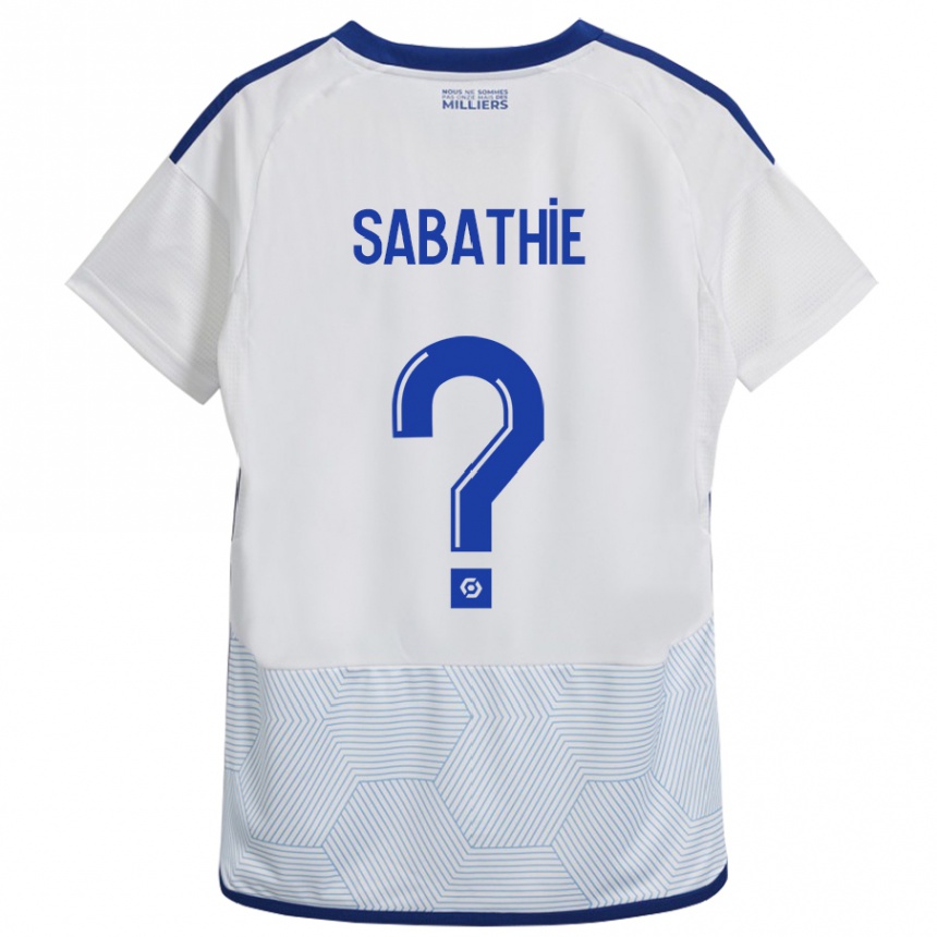 Hombre Fútbol Camiseta Gabin Sabathié #0 Blanco 2ª Equipación 2023/24 México