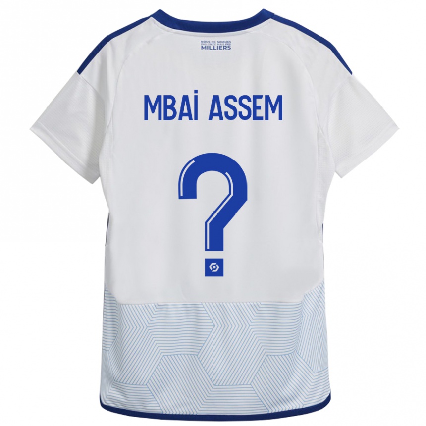 Hombre Fútbol Camiseta Chris Mbaï-Assem #0 Blanco 2ª Equipación 2023/24 México