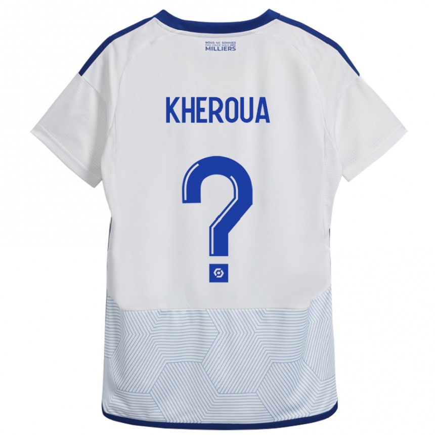 Hombre Fútbol Camiseta Nail Kheroua #0 Blanco 2ª Equipación 2023/24 México