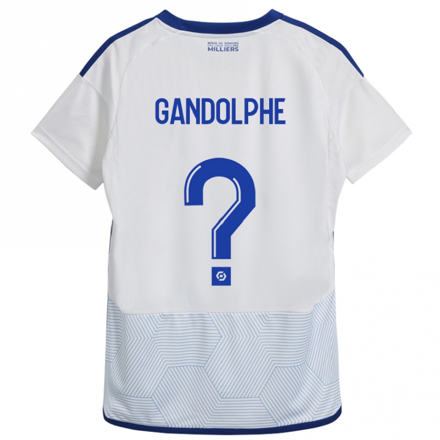 Hombre Fútbol Camiseta Adrien Gandolphe #0 Blanco 2ª Equipación 2023/24 México