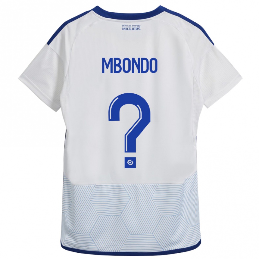Hombre Fútbol Camiseta Fredy André Mbondo #0 Blanco 2ª Equipación 2023/24 México