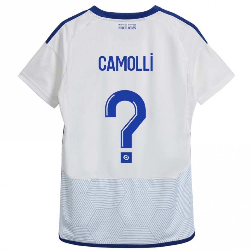 Hombre Fútbol Camiseta Benjamin Camolli #0 Blanco 2ª Equipación 2023/24 México