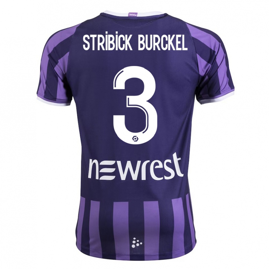 Hombre Fútbol Camiseta Laetitia Stribick-Burckel #3 Morado 2ª Equipación 2023/24 México