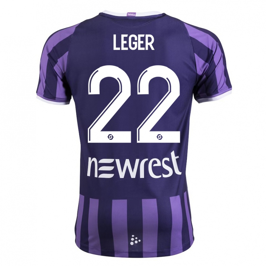 Hombre Fútbol Camiseta Christelle Léger #22 Morado 2ª Equipación 2023/24 México