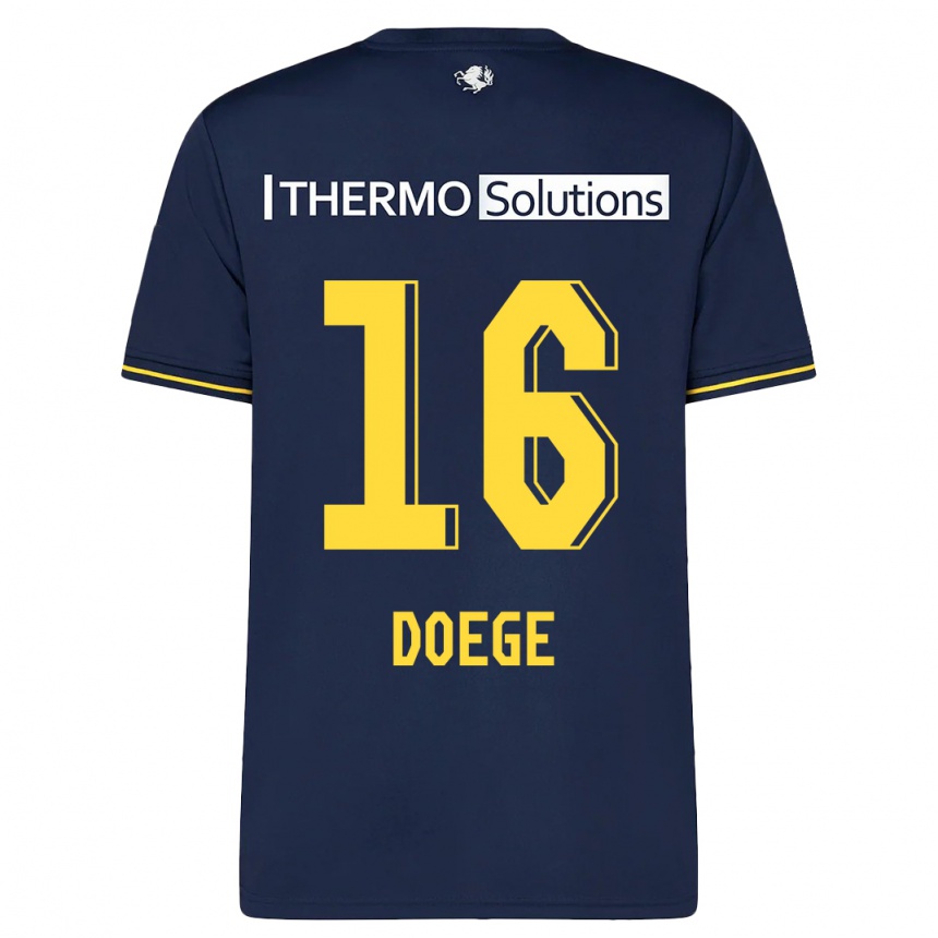 Hombre Fútbol Camiseta Leonie Doege #16 Armada 2ª Equipación 2023/24 México