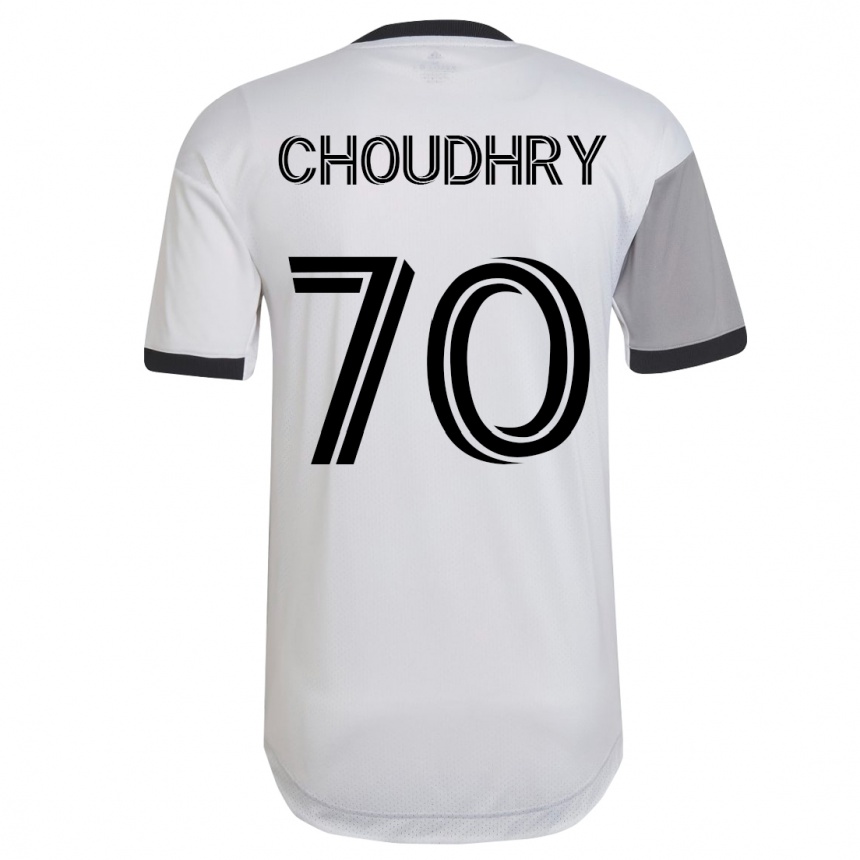 Hombre Fútbol Camiseta Benjamin Choudhry #70 Blanco 2ª Equipación 2023/24 México