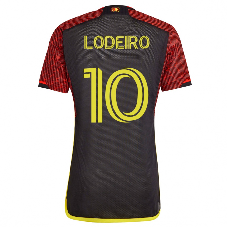 Hombre Fútbol Camiseta Nicolás Lodeiro #10 Naranja 2ª Equipación 2023/24 México