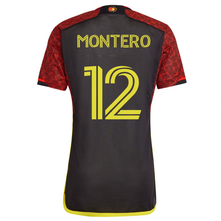 Hombre Fútbol Camiseta Fredy Montero #12 Naranja 2ª Equipación 2023/24 México