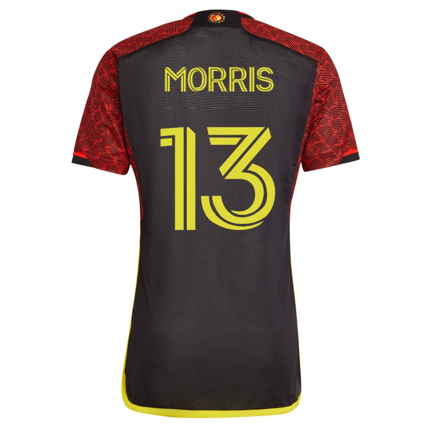 Hombre Fútbol Camiseta Jordan Morris #13 Naranja 2ª Equipación 2023/24 México