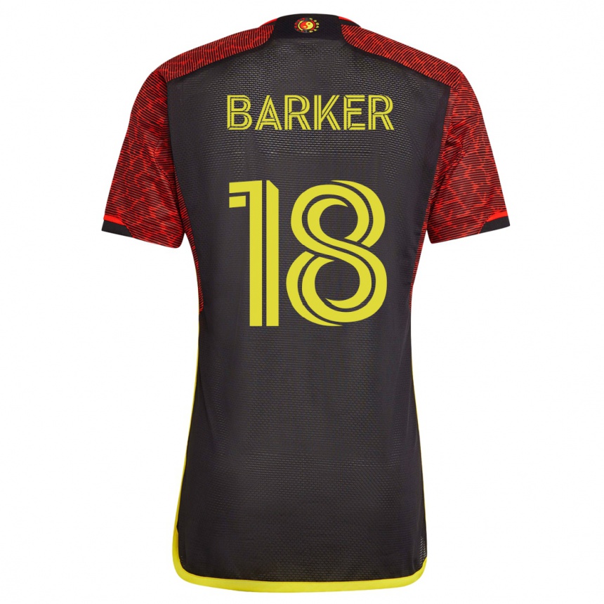 Hombre Fútbol Camiseta Alicia Barker #18 Naranja 2ª Equipación 2023/24 México
