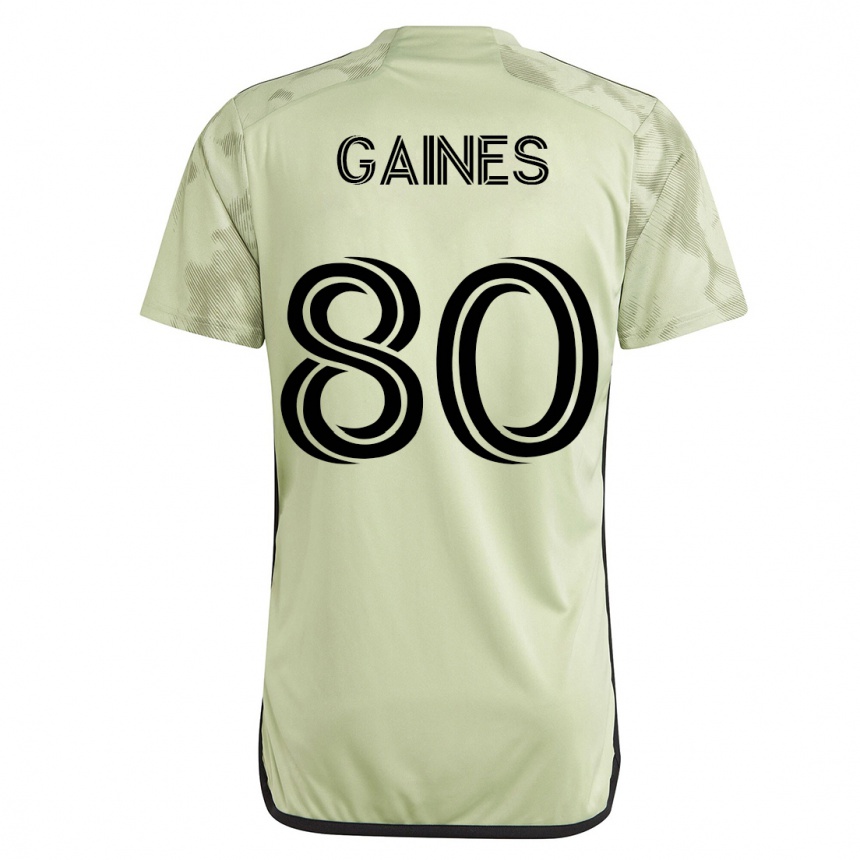 Hombre Fútbol Camiseta Julian Gaines #80 Verde 2ª Equipación 2023/24 México