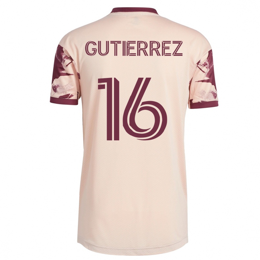 Hombre Fútbol Camiseta Diego Gutiérrez #16 Blanquecino 2ª Equipación 2023/24 México