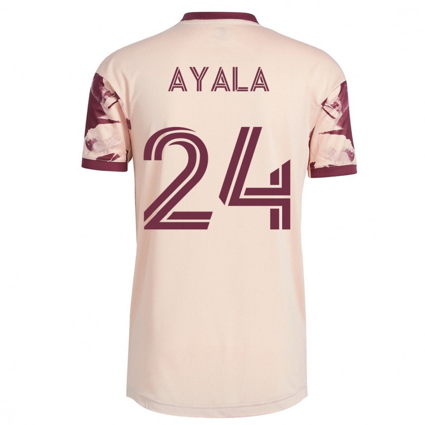 Hombre Fútbol Camiseta David Ayala #24 Blanquecino 2ª Equipación 2023/24 México