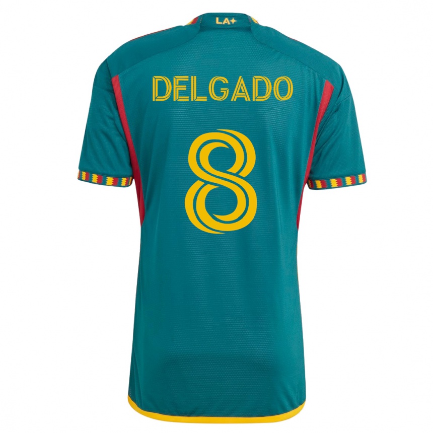 Hombre Fútbol Camiseta Mark Delgado #8 Verde 2ª Equipación 2023/24 México