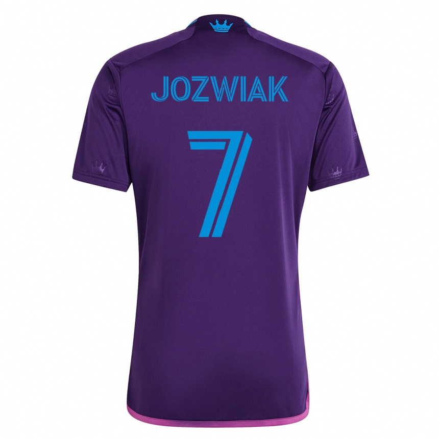 Hombre Fútbol Camiseta Kamil Józwiak #7 Violeta 2ª Equipación 2023/24 México
